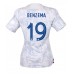 Frankrike Karim Benzema #19 Replika Borta matchkläder Dam VM 2022 Korta ärmar